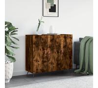 vidaXL Sideboard Smoked Oak 90x34x80 cm Engineered Wood
