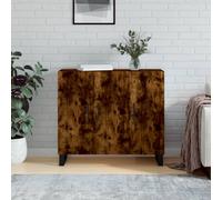 vidaXL Sideboard Smoked Oak 90x34x80 cm Engineered Wood, Brown