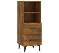 vidaXL Sideboard Smoked Oak 34.5x34x90 cm Engineered Wood