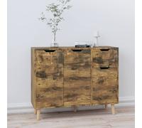 vidaXL Sideboard Smoked Oak Engineered Wood Home Cupboard Storage Cabinet