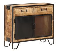 vidaXL Sideboard Solid Rough Mango Wood Lowboard Drawer Cabinet Side Cabinet