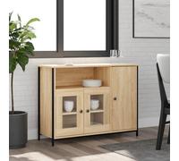 Vidaxl Sideboard Sonoma Oak 100X35X75 Cm Engineered Wood