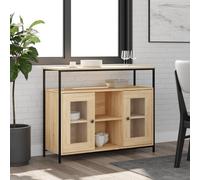 vidaXL Sideboard Sonoma Oak 100x35x80 cm Engineered Wood
