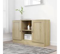 vidaXL Sideboard Sonoma Oak 120x30.5x70 cm Engineered Wood