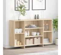 vidaXL Sideboard Sonoma Oak 120x30x75 cm Engineered Wood