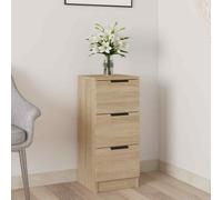 vidaXL Sideboard Sonoma Oak 30x30x70 cm Engineered Wood 01 UK HOT