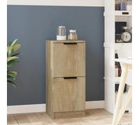 Vidaxl Sideboard Sonoma Oak 30X30X70 Cm Engineered Wood