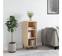 Vidaxl Sideboard Sonoma Oak 34.5X32.5X90 Cm Engineered Wood, Brown