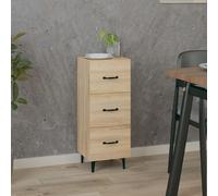 Sideboard Sonoma Oak Engineered Wood 34.5x34x90cm Slim Storage Cabinet w/Drawer