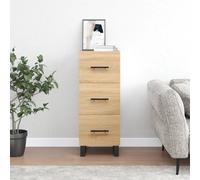 vidaXL Sideboard Storage Side Cabinet Cupboard Sonoma Oak Engineered Wood