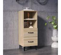 Sideboard Sonoma Oak Engineered Wood 34.5x34x90 cm Compact Storage with 1 Drawer