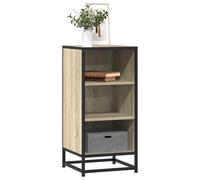 vidaXL Sideboard Sonoma Oak 35.5x35x76 cm Engineered Wood and Metal