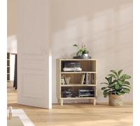 vidaXL Sideboard Sonoma Oak 57x35x70 cm Engineered Wood, Brown