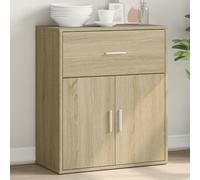 (sonoma oak) vidaXL Sideboard Storage Cupboard Side Cabinet Highboard Black Engineered Wood