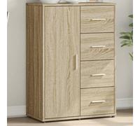 (sonoma oak) vidaXL Sideboard Cupboard Side Cabinet Highboard Sonoma Oak Engineered Wood