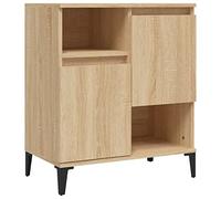 vidaXL Sideboard Living Room Cupboard Storage Cabinet Highboard Home Organiser Sideboard Cabinet Sonoma Oak 60x35x70 cm Engineered Wood