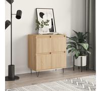 (sonoma oak) vidaXL Sideboard Cabinet Storage Cabinet Cupboard Grey Sonoma Engineered Wood