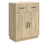 vidaXL Sideboard Sonoma Oak 66 x 34.5 x 87 cm Engineered Wood
