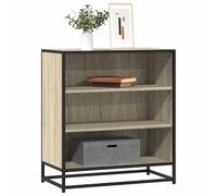 vidaXL Sideboard Sonoma Oak 68x35x76 cm Engineered Wood and Metal