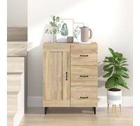 Vidaxl Sideboard Sonoma Oak 69.5X34X90 Cm Engineered Wood