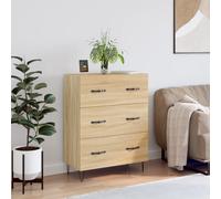 vidaXL Sideboard Storage Side Cabinet Cupboard Sonoma Oak Engineered Wood
