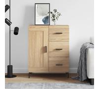 vidaXL Sideboard Sonoma Oak 69.5x34x90 cm Engineered Wood
