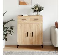 vidaXL Sideboard Sonoma Oak 69.5x34x90 cm Engineered Wood