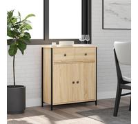 vidaXL Sideboard Sonoma Oak 70x30x80 cm Engineered Wood