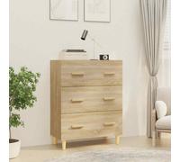 vidaXL Sideboard Sonoma Oak 70x34x90 cm Engineered Wood UK
