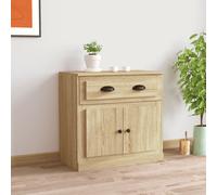 vidaXL Sideboard Sonoma Oak 70x35.5x67.5 cm Engineered Wood