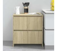 (sonoma oak) vidaXL Sideboard Chipboard Bedroom Storage Book Console Cabinet Multi Colours
