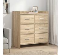 VidaXL Sideboard Sonoma Oak 75 X 33 X 80 Cm Engineered Wood