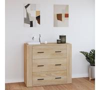 (Sonoma oak) vidaXL Sideboard Engineered Wood Side Cabinet Home Organiser Multi Colours