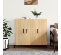 (sonoma oak) vidaXL Sideboard Storage Cabinet Cupboard Side Cabinet White Engineered Wood