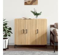 vidaXL Sideboard Sonoma Oak 90x34x80 cm Engineered Wood