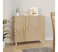 vidaXL Sideboard Sonoma Oak 90x34x80 cm Engineered Wood