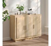 vidaXL Sideboard Sonoma Oak 92x35x75 cm Engineered Wood