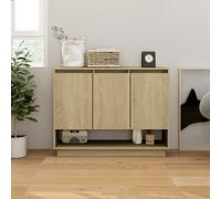 vidaXL Sideboard Sonoma Oak 97x31x75 cm Engineered Wood