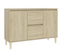 vidaXL Sideboard Sonoma Oak Engineered Wood Storage Cabinet Indoor Furniture
