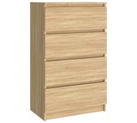 vidaXL Sideboard Sonoma Oak Engineered Wood Storage Side Cabinet Furniture