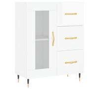 vidaXL Sideboard High Gloss White 69.5x34x90 cm Engineered Wood, White