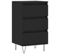 vidaXL Sideboard Storage Cabinet Cupboard Side Cabinet Black Engineered Wood