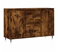 vidaXL Sideboard Smoked Oak 104x35x70 cm Engineered Wood - Brown, Brown