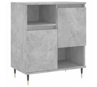 (concrete grey) vidaXL Sideboard Storage Cabinet Cupboard Side Cabinet White Engineered Wood