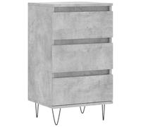 vidaXL Sideboard in Concrete Grey - Modern Style Engineered Wood Cabinet with Ample Drawer Storage - Ideal for Living Room, Lounge, Bedroom