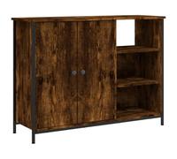 vidaXL Sideboard Smoked Oak 100x33x75 cm Engineered Wood