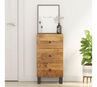 Sideboard Storage Cabinet with 3 Drawers Cupboard Solid Wood Reclaimed vidaXL