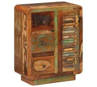 Vidaxl Sideboard With 3 Drawers 55X30X70 Cm Solid Wood Reclaimed