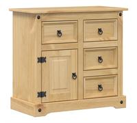 vidaXL Sideboard Corona 80x40x75 cm Solid Wood Pine, Brown