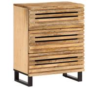 vidaXL Sideboard Storage Cupboard Cabinet Highboard Solid Wood Rough Mango